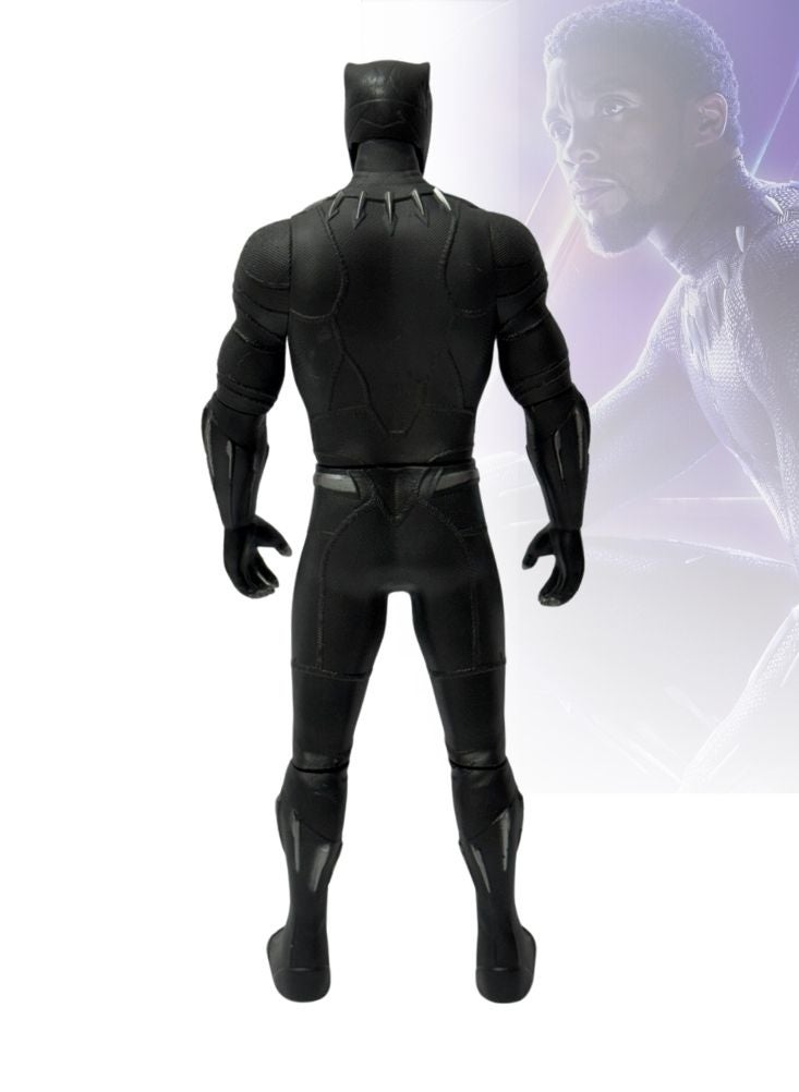 بريميم مجسم شخصية النمر الأسود مع بدلة الفايبرانيوم السوداء، لعبة مارفل الخارقة القابلة للتجميع في صندوق عرض - Image 2